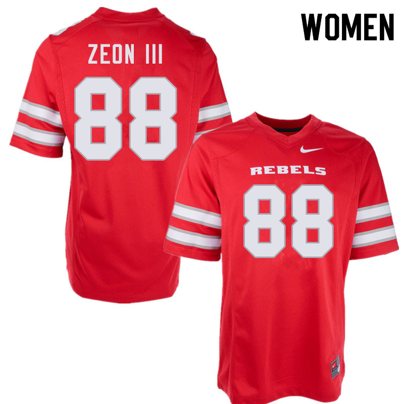 Women #88 Shelton Zeon III UNLV Rebels College Football Jerseys Sale-Red